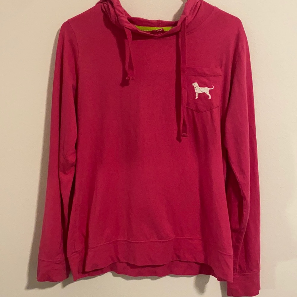 authentic pink The Black Dog hoodie
